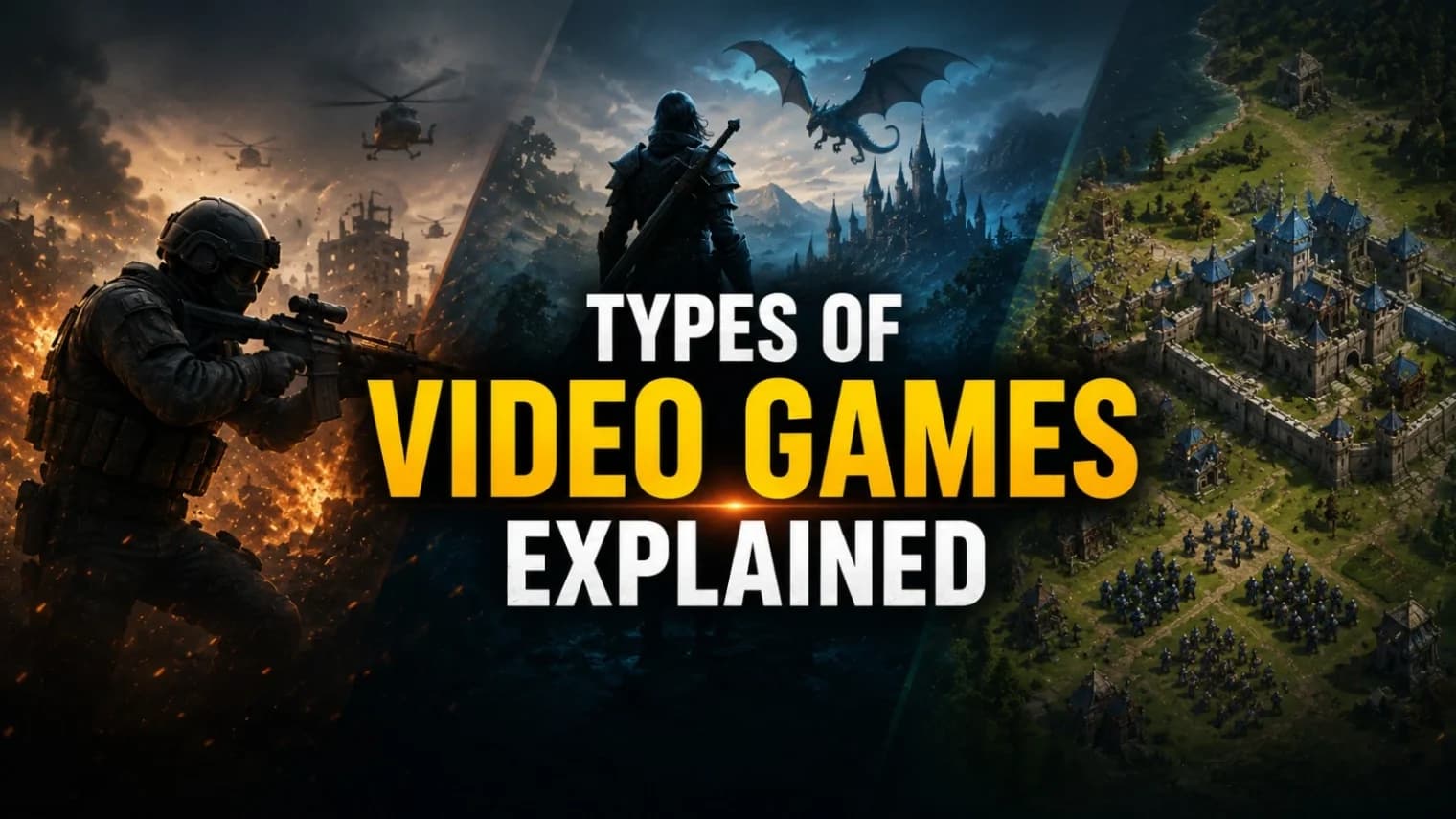 Types of Video Games Explained (Action, RPG, Strategy)